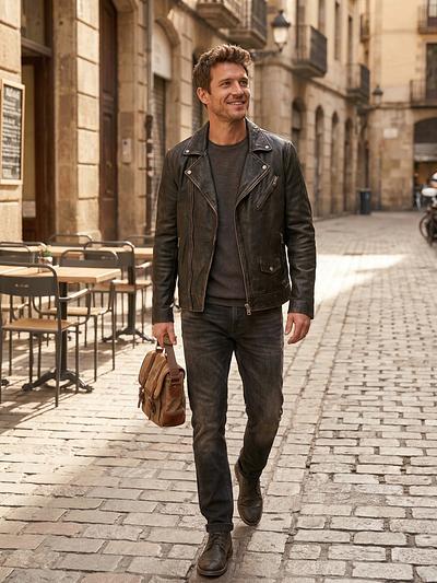 Leather Biker Jacket